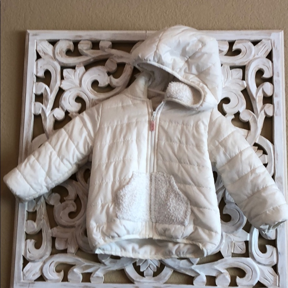 Carters puffy white jacket